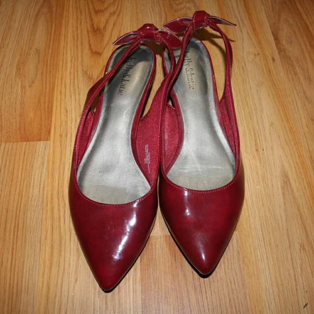 Kelly & Katie red slingback heels